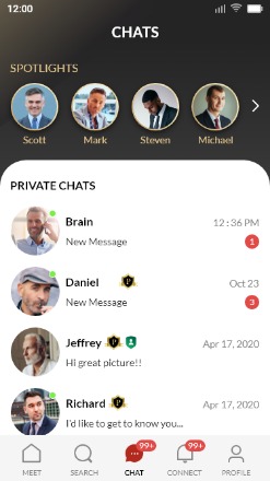 Private Chat Interface